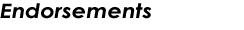 Endorsements